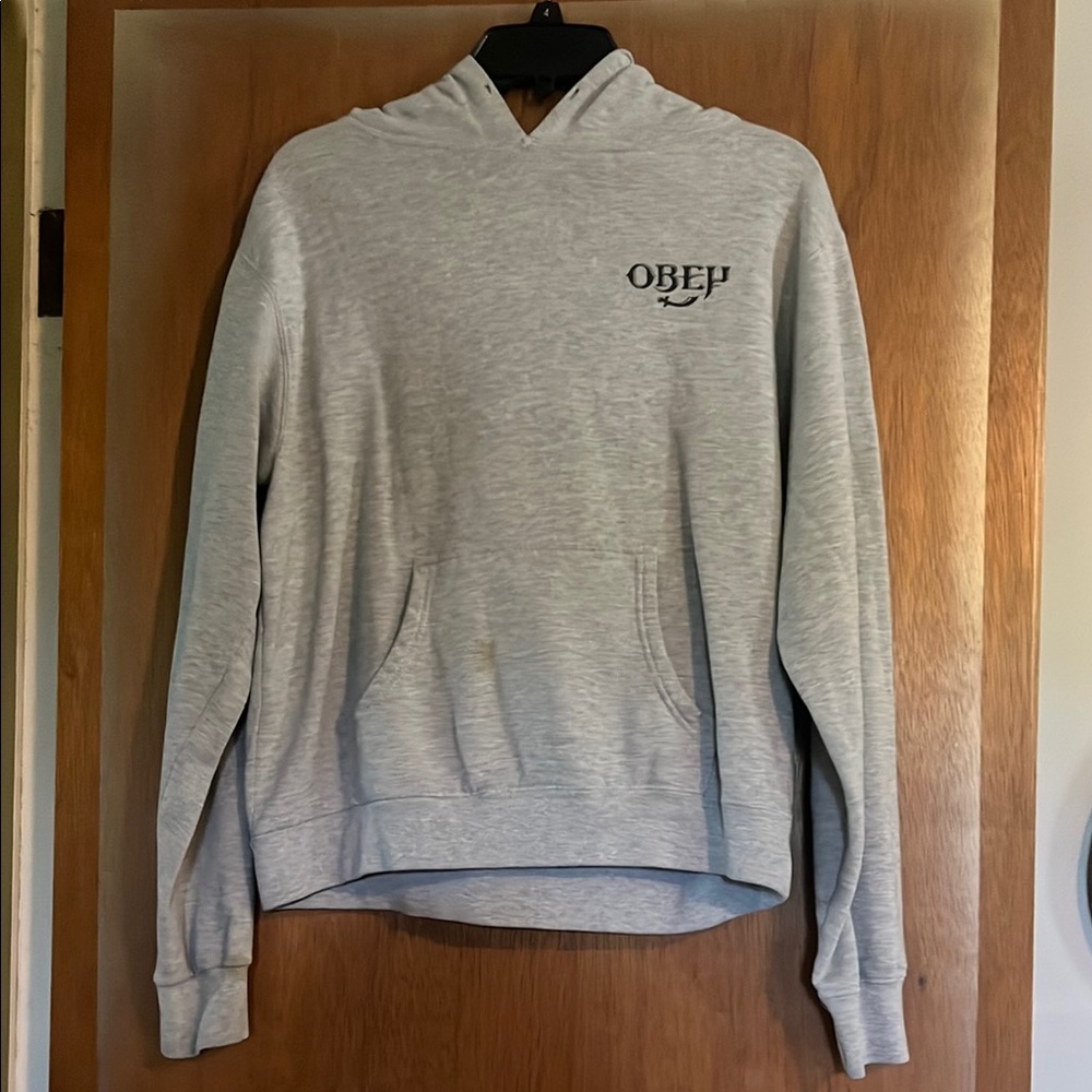 Obey Light Gray Boys Hoodie